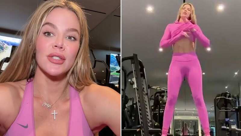 Khloe Kardashian shows off rock-hard abs and shares gruelling workout regime