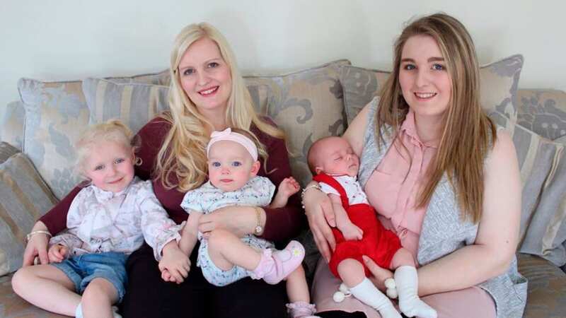 Jane became a very young grandma when her daughter Laura fell pregnant aged 15 (Image: Caters News Agency)