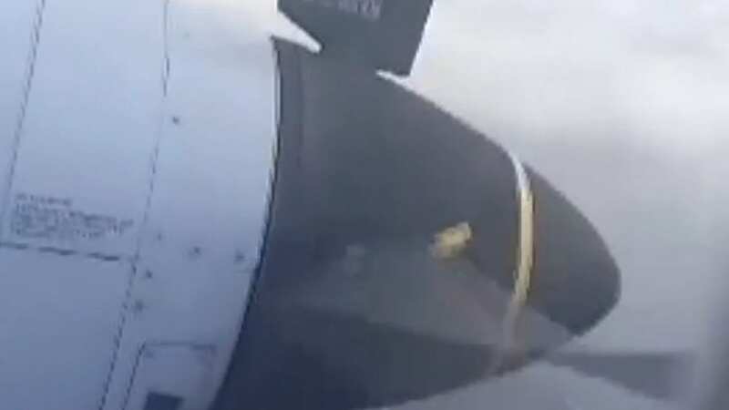 Passengers hear explosion and begin praying after engine tears off plane mid-air