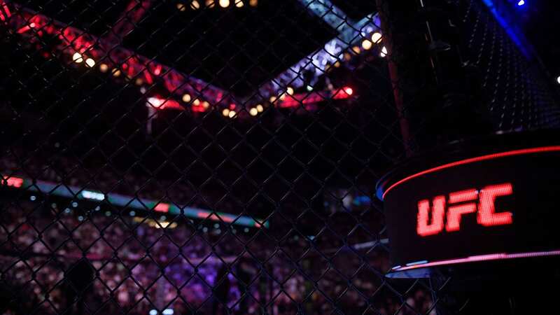 A view of the cage during the Ultimate Fighting Championship (UFC) event at the Paris-Bercy arena in Paris on September 3, 2022 (Image: AFP/Getty Images)