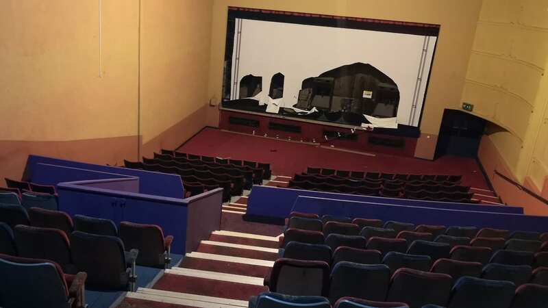 The urban explorer got inside the abandoned cinema (Image: Urbanexboi / CATERS NEWS)