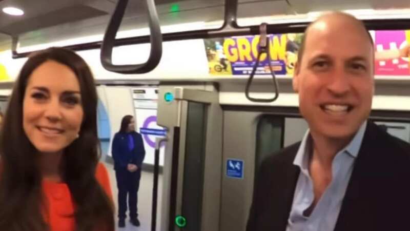 William and Kate on the Elizabeth Line meeting the TikTok star (Image: @francis_bourgeois43/Instagram)