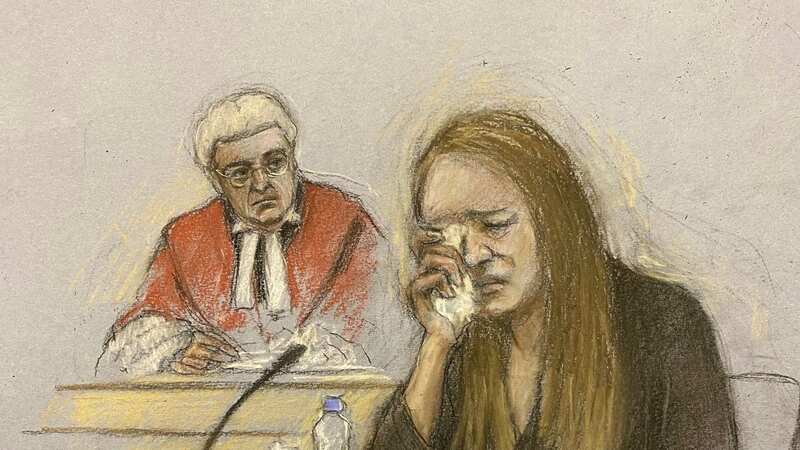 An artist impression of Letby in court (Image: PA)