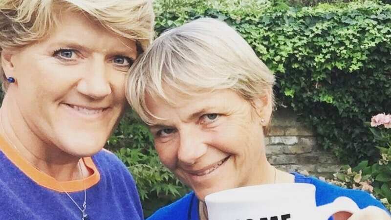 The pair had a private wedding ceremony with no guests (Image: clarebalding/Instagram)