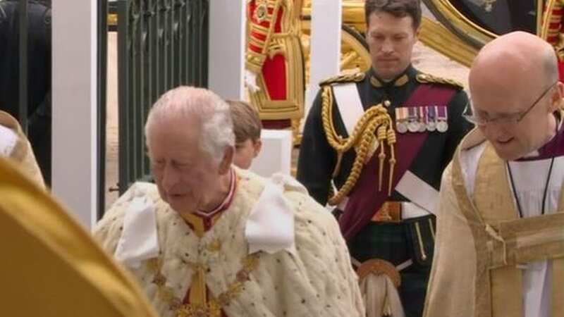 Major Jonathan Thompson was spotted at King Charles
