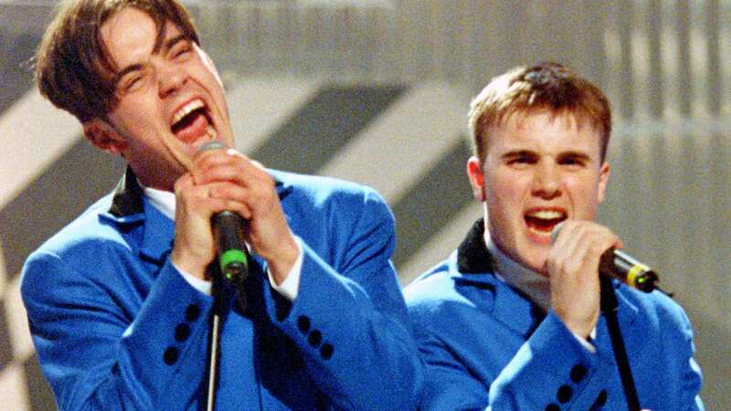 Gary Barlow and Robbie Williams
