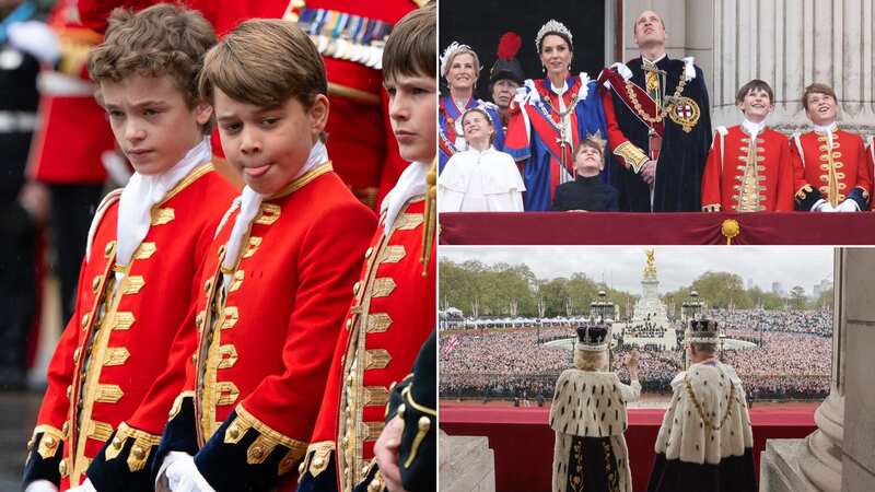 Charles and Camilla surprised Prince George just moments before flypast