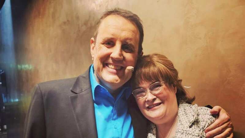 Susan Boyle fans go wild over rare appearance as she reunites with Peter Kay