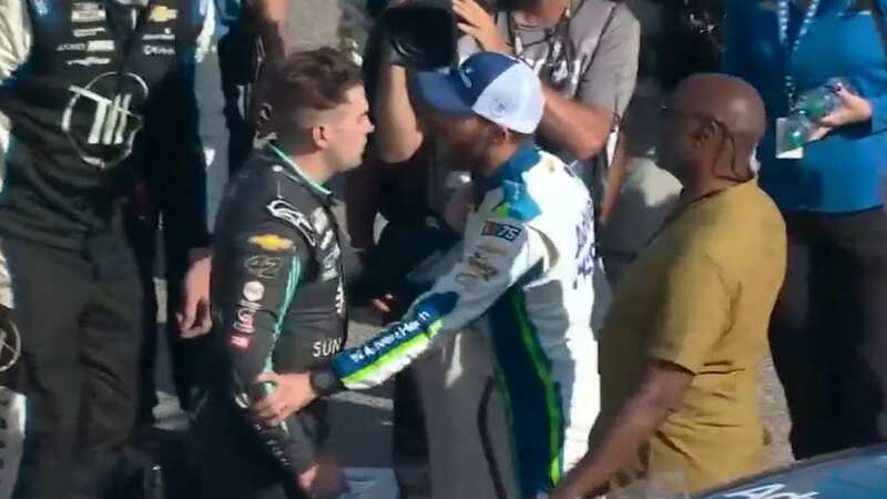 Noah Gragson confronted Ross Chastain after the race (Image: Twitter@https://twitter.com/FOXSports)