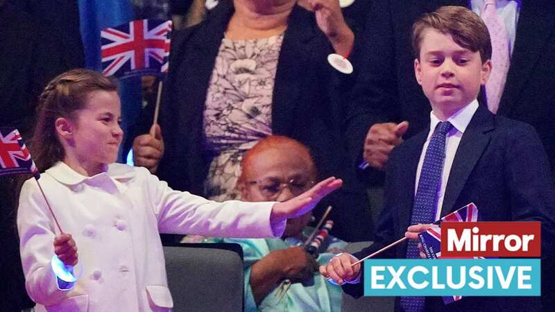 Charlotte took it upon herself to teach her older brother a thing or two (Image: POOL/AFP via Getty Images)