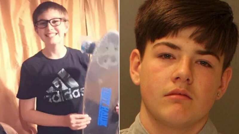 Nolan Donald Grove, 13, is accused of killing Kain Heiland, 12, in a shooting that was caught on camera (Image: YORK COUNTY PRISON)
