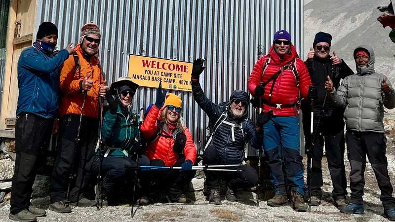 The towering and less often climbed Makalu mountain