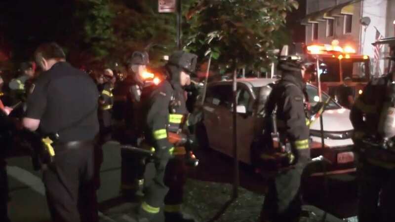 A woman is dead and four children are hospitalized following a fire overnight in East New York, Brooklyn