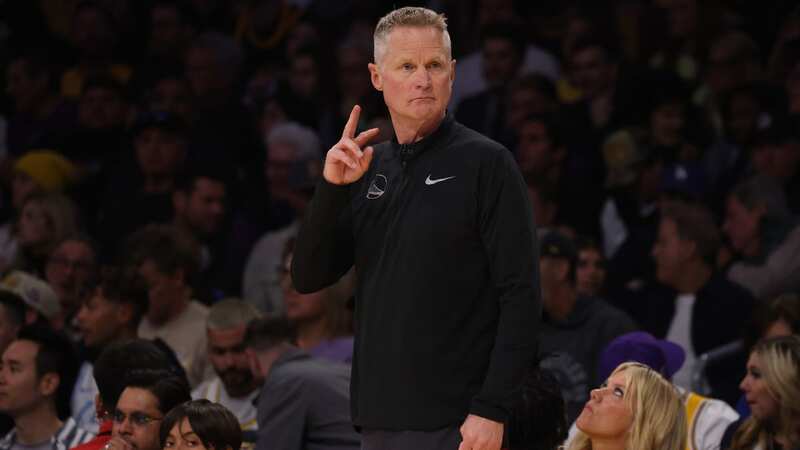 Steve Kerr was frustrated by officials during the Game 4 defeat to the Los Angeles Lakers on Monday (Image: AP)