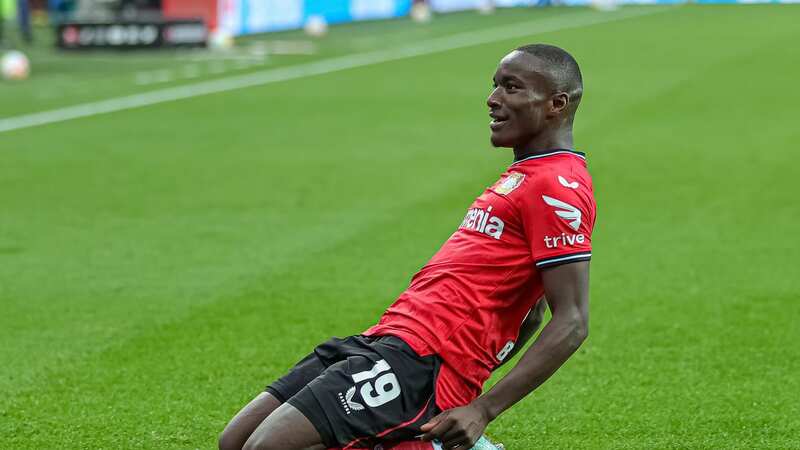 Moussa Diaby has been backed to score in Rome for Leverkusen and is 11/4 to do the job (Image: Stefan Brauer/DeFodi Images via Getty Images)