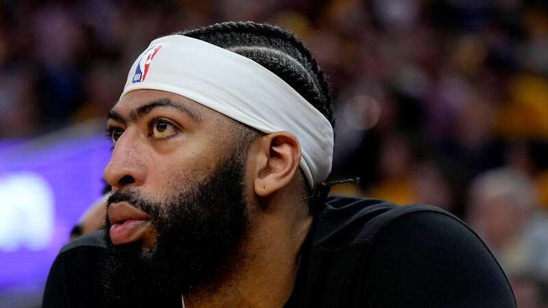 Anthony Davis left the court midway through the fourth quarter of the LA Lakers Game Five loss to the Golden State Warriors (Image: Thearon W. Henderson/Getty Images)