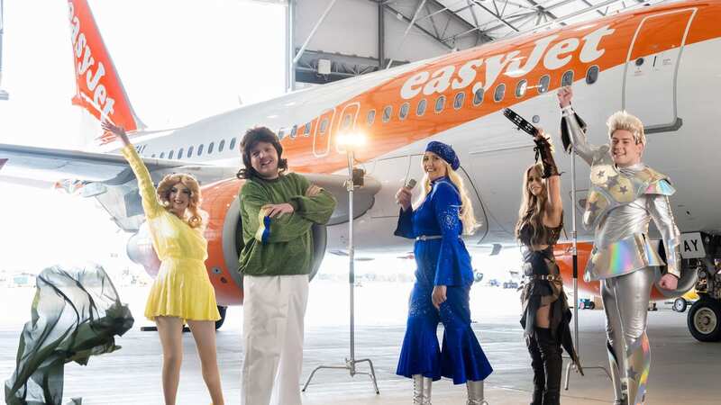 easyJet staff surprise passengers - by dressing up in iconic Eurovision outfits
