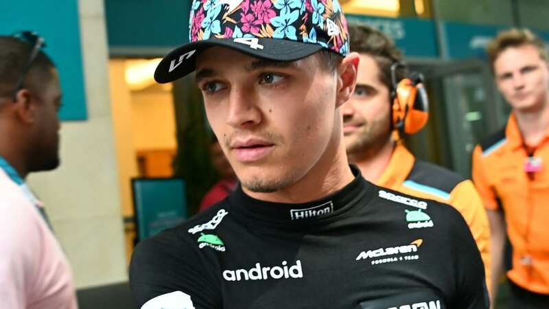 Lando Norris is not used to being so far down the F1 grid (Image: AFP via Getty Images)