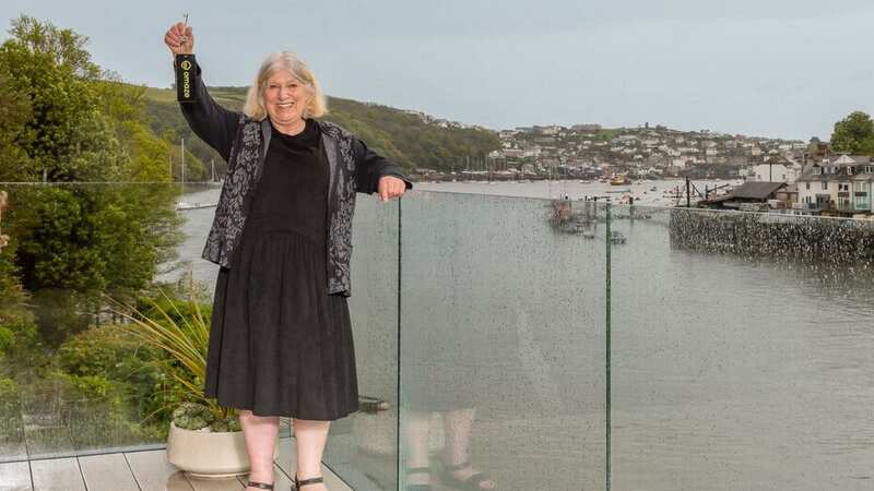 June Smith has won the keys to a £4.5m Cornish waterside mansion (Image: Omaze / SWNS)
