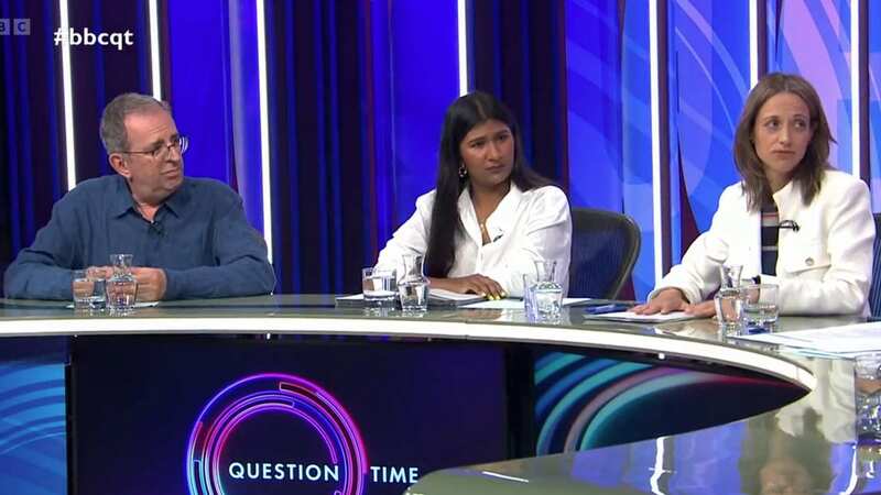 The Question Time panel members got into a fiery debate over proposals to lock up refugees who reach the UK by small boats