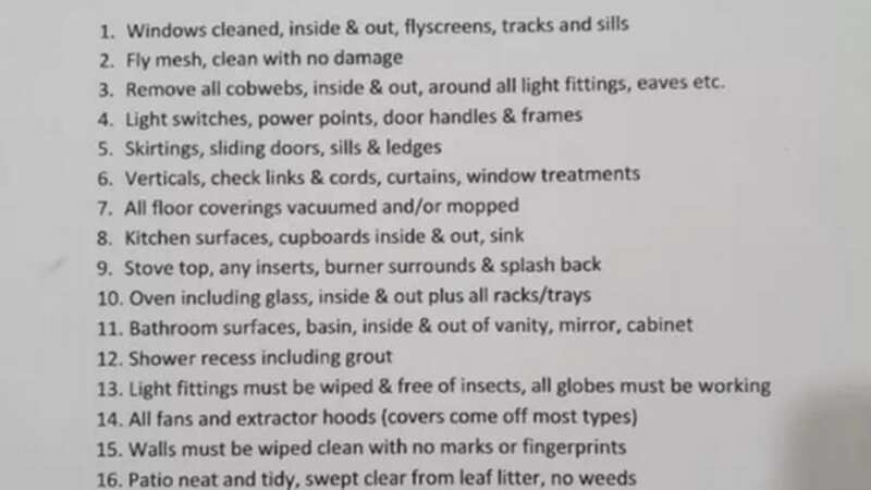 The list has 20 tasks to be carried out (see full list below) (Image: Reddit)