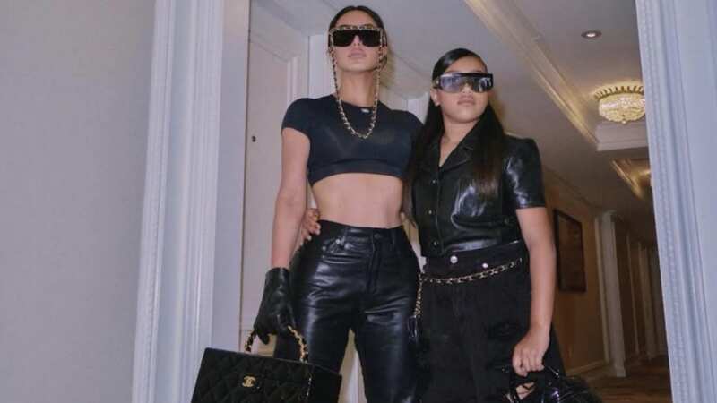 North West towers alongside Kim Kardashian weeks before her 10th birthday