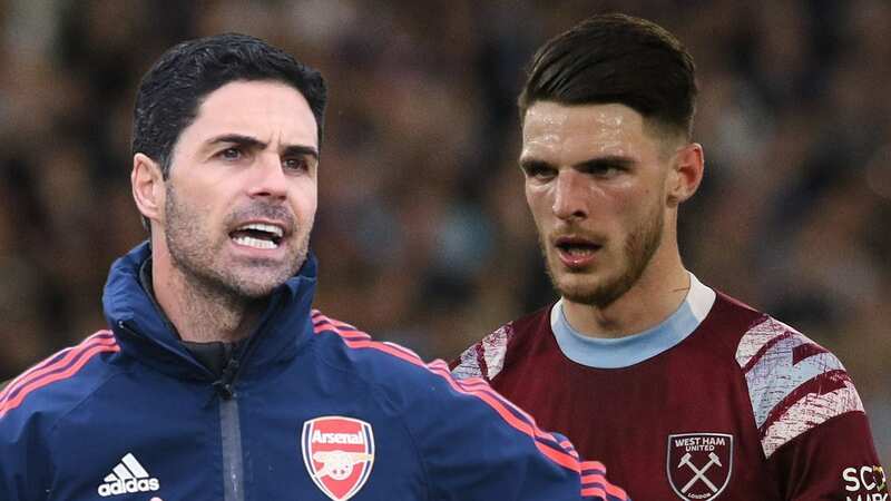 Arsenal will have to fend off rival interest from Manchester United if they are to sign Declan Rice (Image: Simon Dael/REX/Shutterstock)