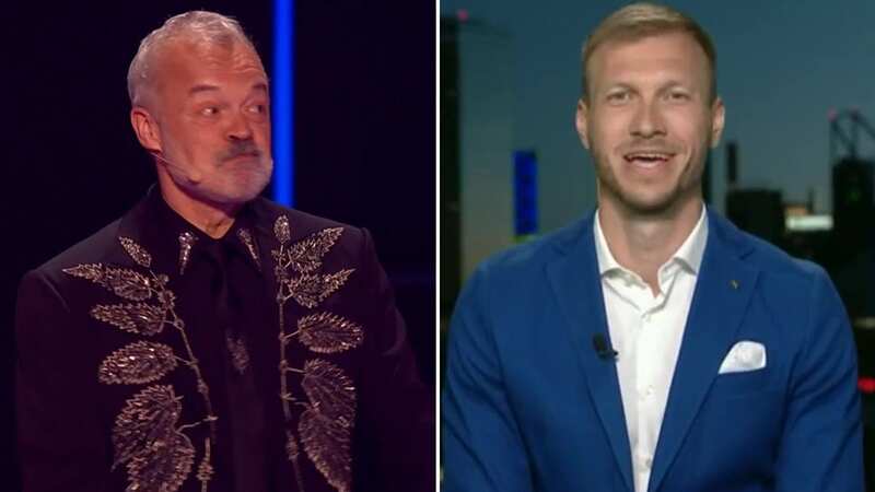 Ragnar Klavan made a shock appearance at the Eurovision Song Contest (Image: BBC)