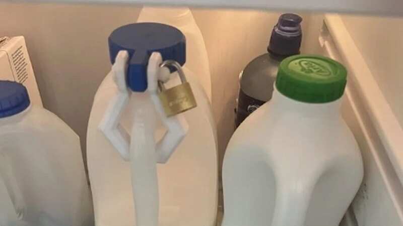 The office worker has resorting to padlocking their milk (Image: r/@Vented55)