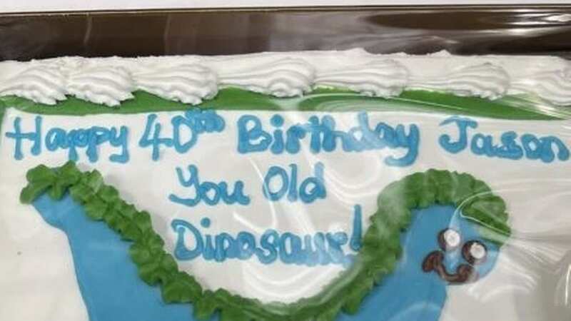 The customer ordered a dinosaur-themed birthday cake (Image: ExpectationVsReality/Reddit)