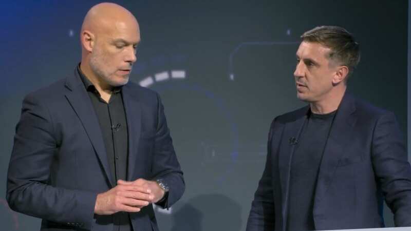 Howard Webb appeared on Monday Night Football to discuss VAR (Image: Sky Sports)