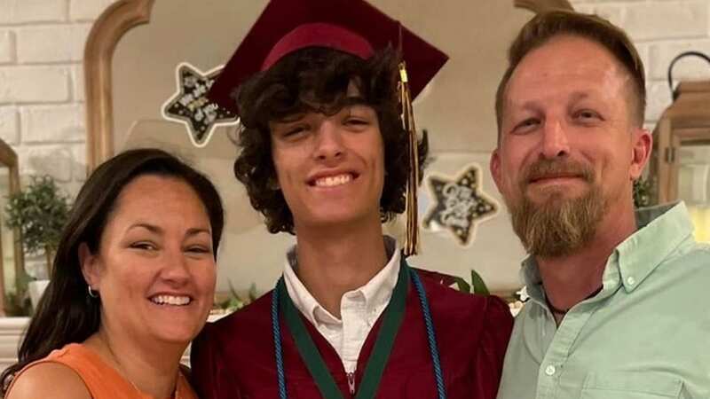 Gavin Guffey with his parents (Image: Facebook)