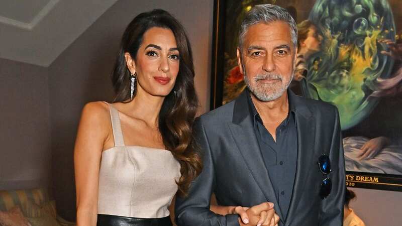 Amal Clooney and George Clooney attend The Prince