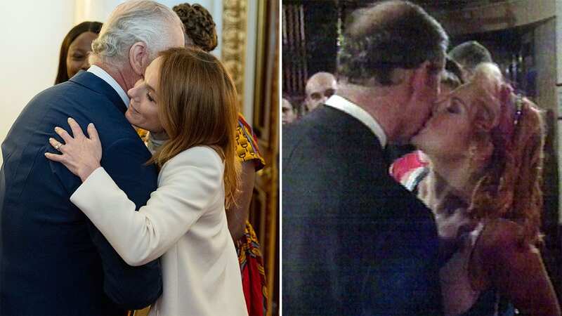Geri Horner cuddles and kisses King Charles at Prince