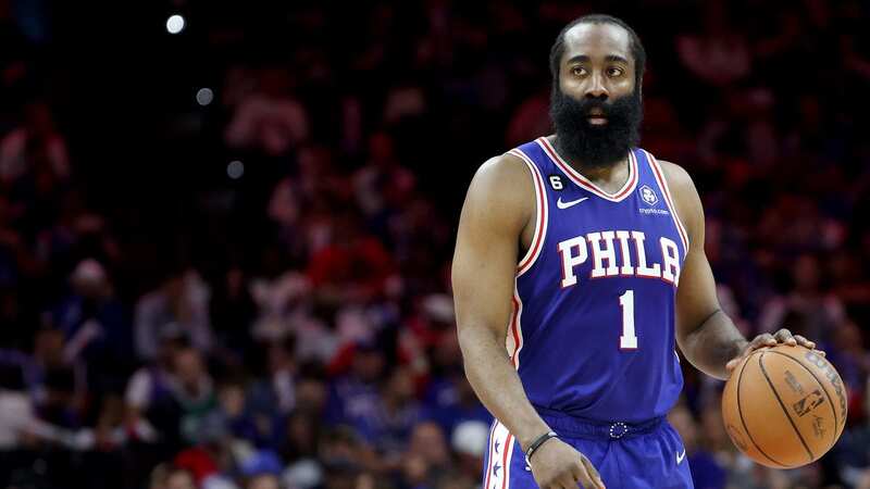 James Harden averaged 21 points and an NBA-leading 10.7 assists per game, but he has faced criticism for his big-game performances for the 76ers. (Image: Tim Nwachukwu/Getty Images)