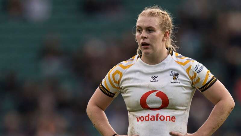 Burton in action for Wasps at Harlequins before her illness