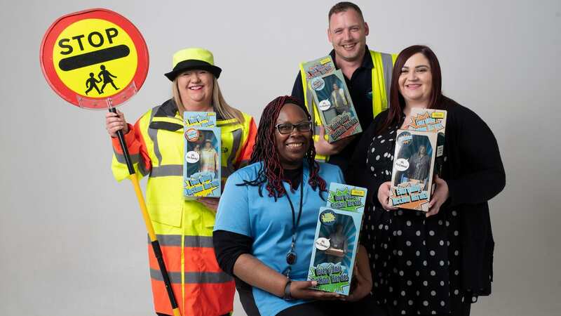 Four council workers have been made into action figures to celebrate the work they do in their communities (Image: Ady Kerry/PinPep)
