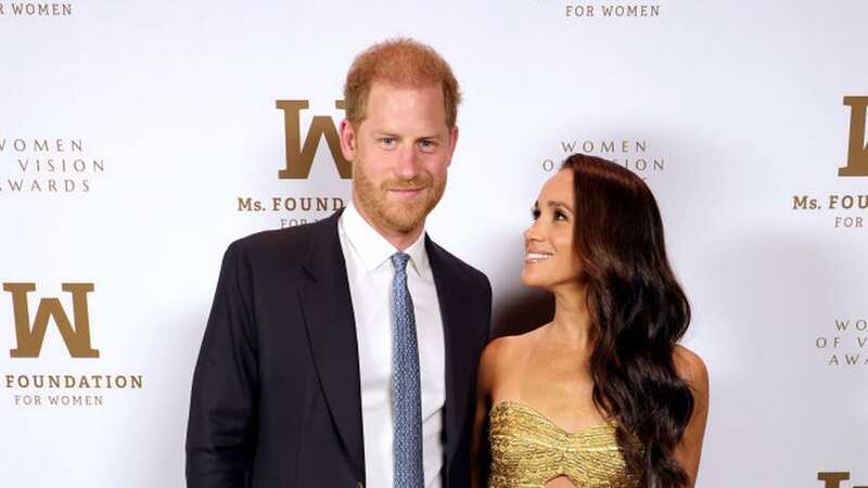 Prince Harry and Meghan Markle in New York City on Tuesday night (Image: Getty Images Ms. Foundation for Women)