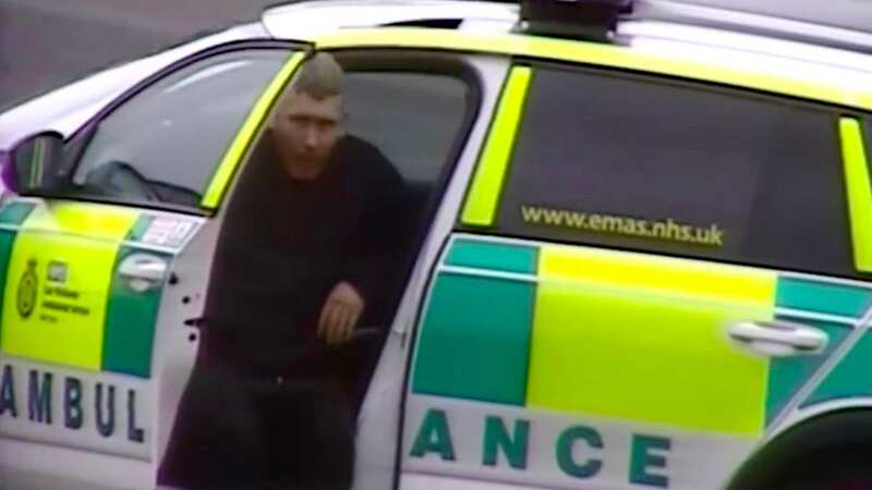 Moment killer chats to paramedics after claiming son he killed fell from tree