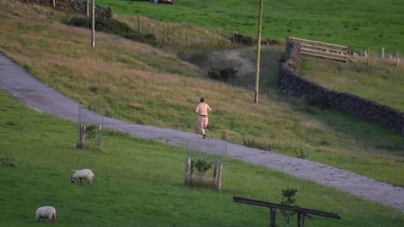 A naked man seen running near Leek in 2020 (Image: Stoke Sentinel / BPM Media)