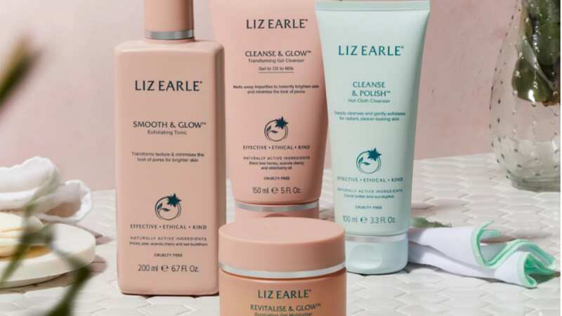 Get your hands on the Liz Earle collection worth £80 for less than half price today (Image: QVC)
