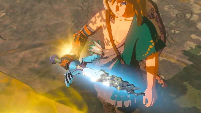 Link has a new host of abilities in Zelda: Tears of the Kingdom, including the unexpected power to duplicate items with a new glitch (Image: Nintendo)