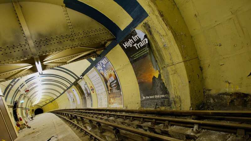 The tracks and platform stand empty at the Aldwych Underground station (Image: AFP via Getty Images)