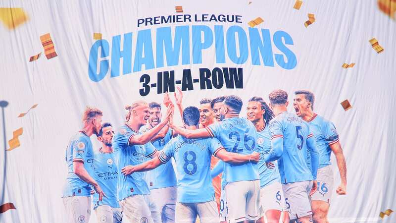 The Premier League trophy will once again be adorned in the colours of Manchester City (Image: (Photo by Visionhaus/Getty Images))