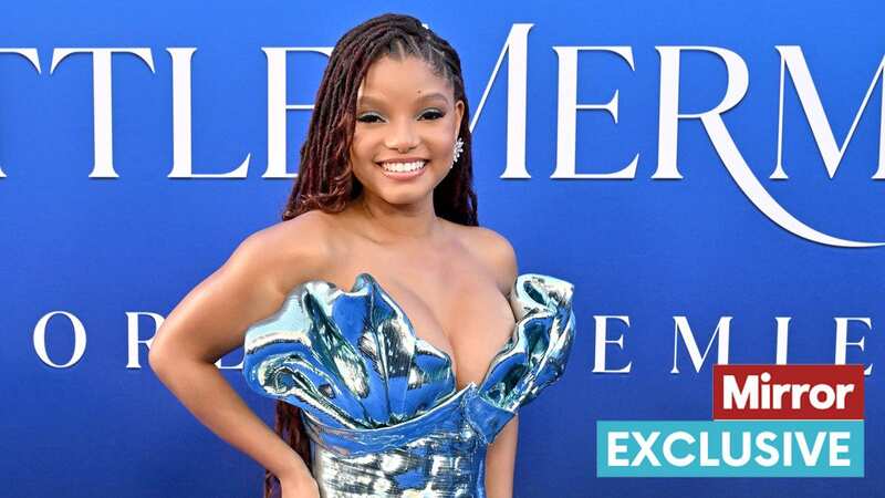 Halle Bailey attends the World Premiere of Disney