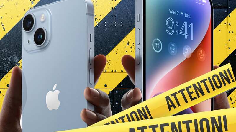 Apple iPhone warning (Image: APPLE • GETTY)