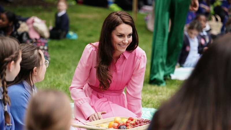 Kate at the Chelsea Flower Show today (Image: PA)