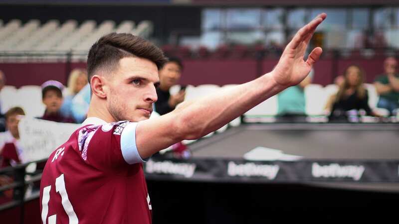 Declan Rice is expected to leave West Ham this summer (Image: Simon Dael/REX/Shutterstock)