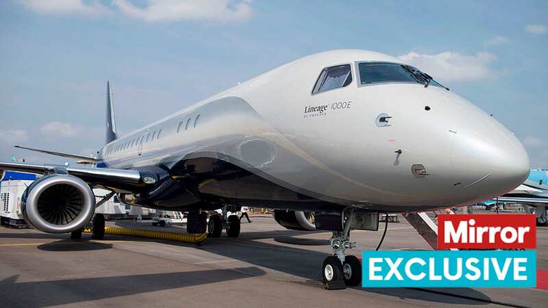 The luxury private jet costs around £12,000 per hour to fly (Image: Bloomberg via Getty Images)