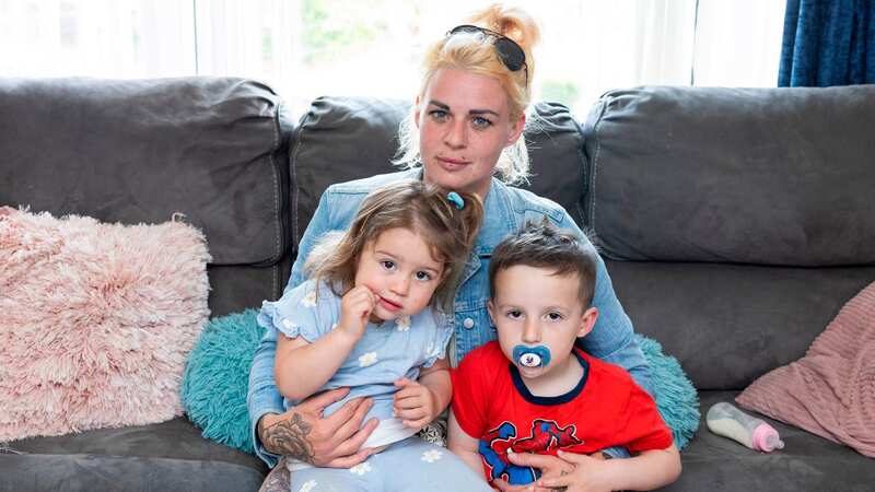 Becky Flattery has lived in the flat in Huyton, Liverpool for five years and in that time the communal garden has been plagued by a vermin infestation (Image: Liverpool Echo)